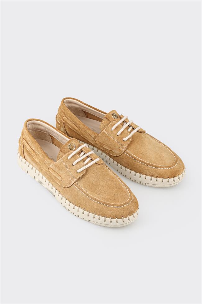 Taba Deri Kadın Günlük Ayakkabı