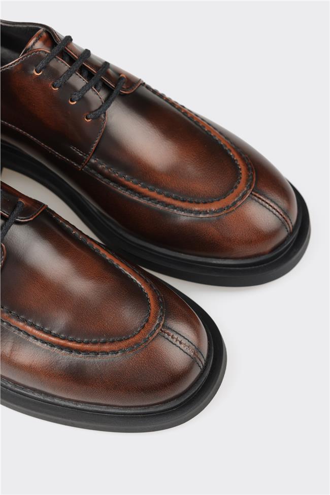 Taba Deri Kadın Günlük Ayakkabı