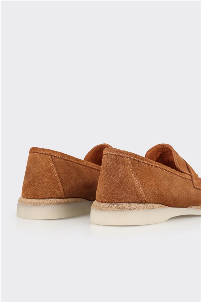 Taba Deri Kadın Günlük Ayakkabı