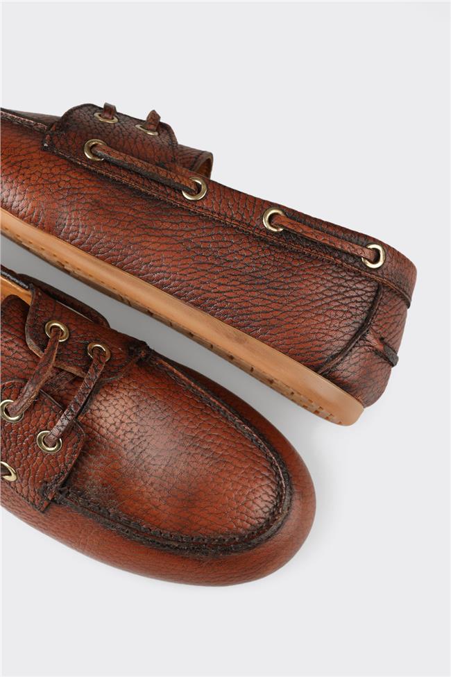 Taba Deri Kadın Günlük Ayakkabı