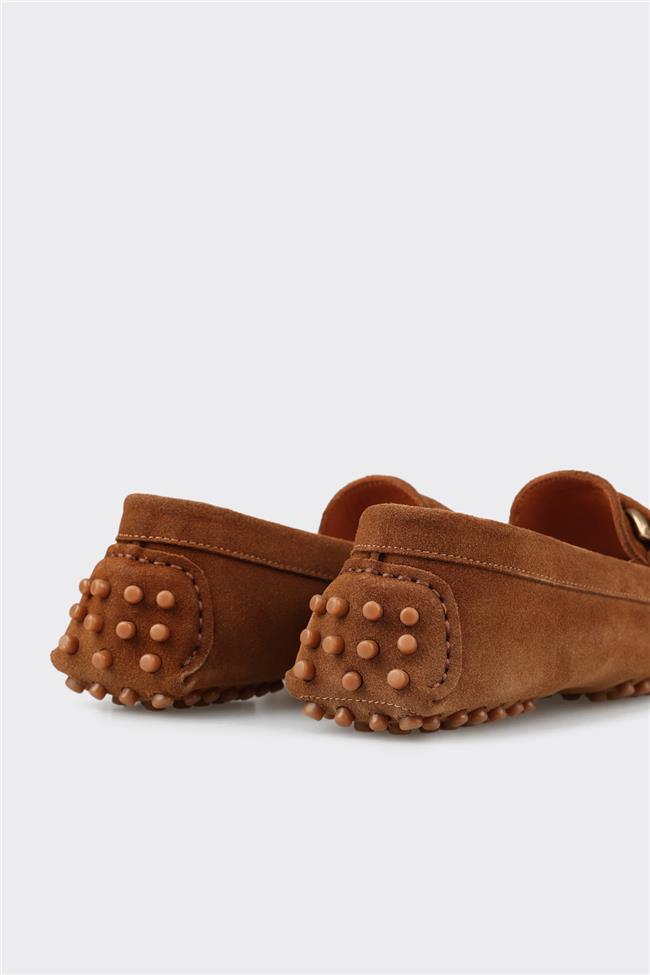 Taba Deri Kadın Günlük Ayakkabı