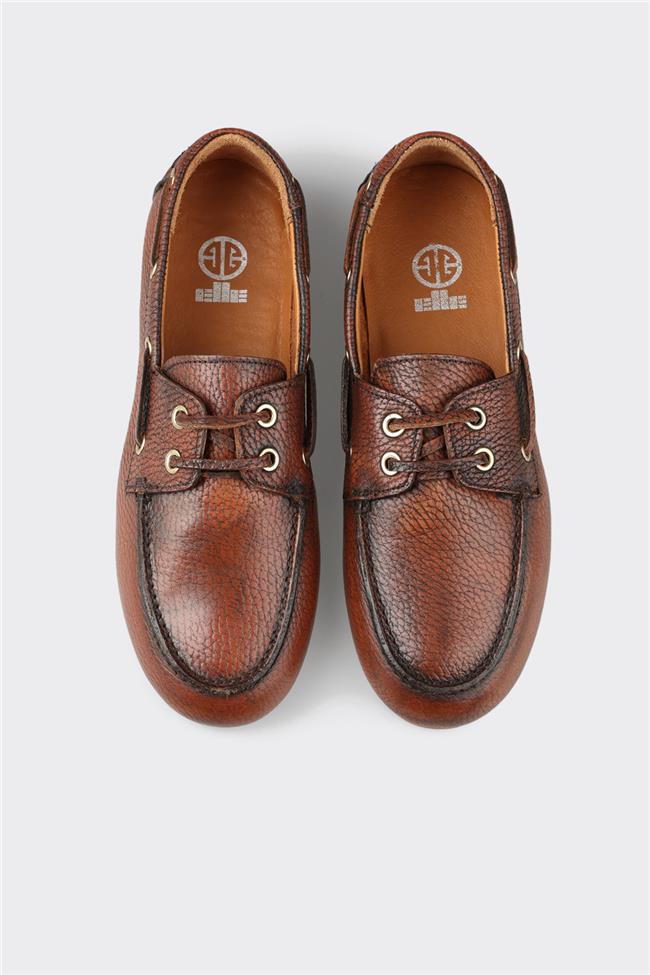 Taba Deri Kadın Günlük Ayakkabı