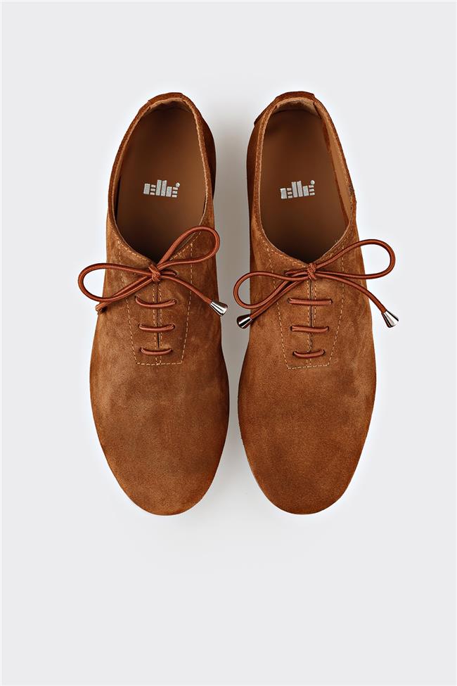 Taba Deri Kadın Günlük Ayakkabı