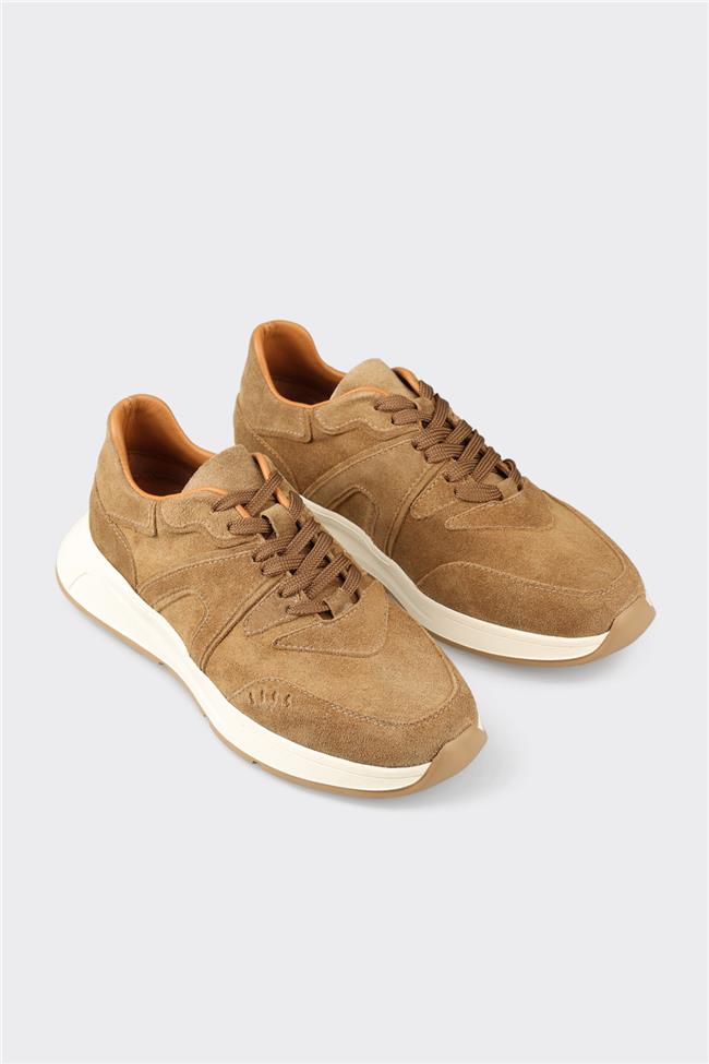 Taba Deri Kadın Günlük Ayakkabı