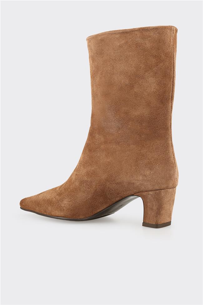 Taba Deri Kadın Klasik Bot