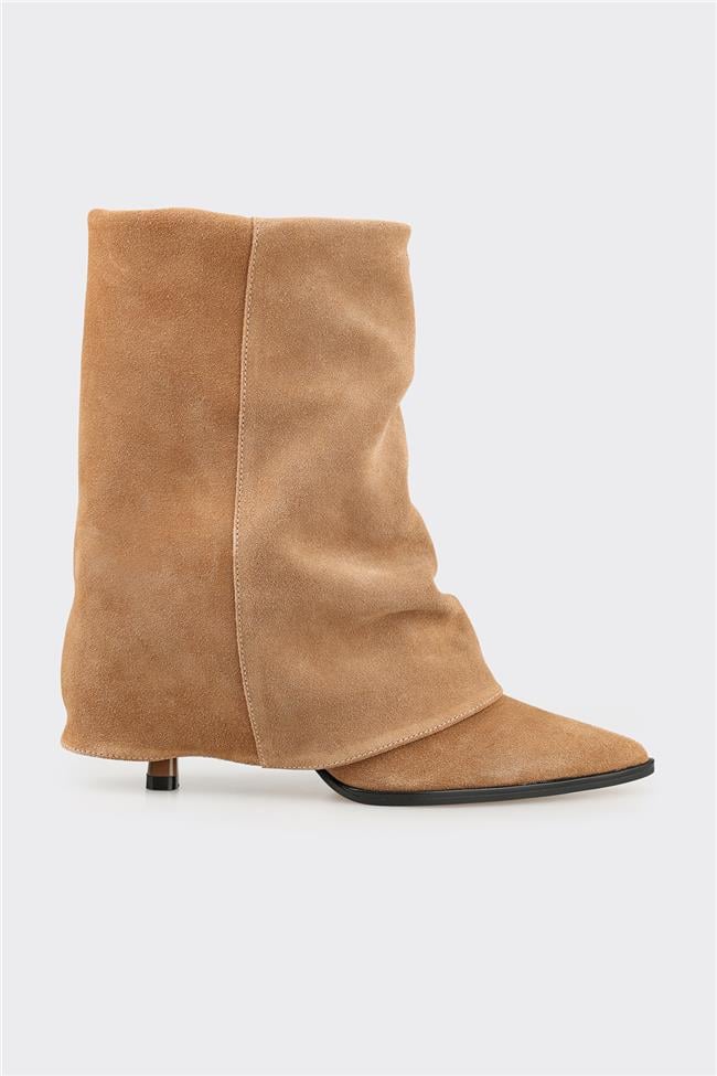 Taba Deri Kadın Klasik Bot