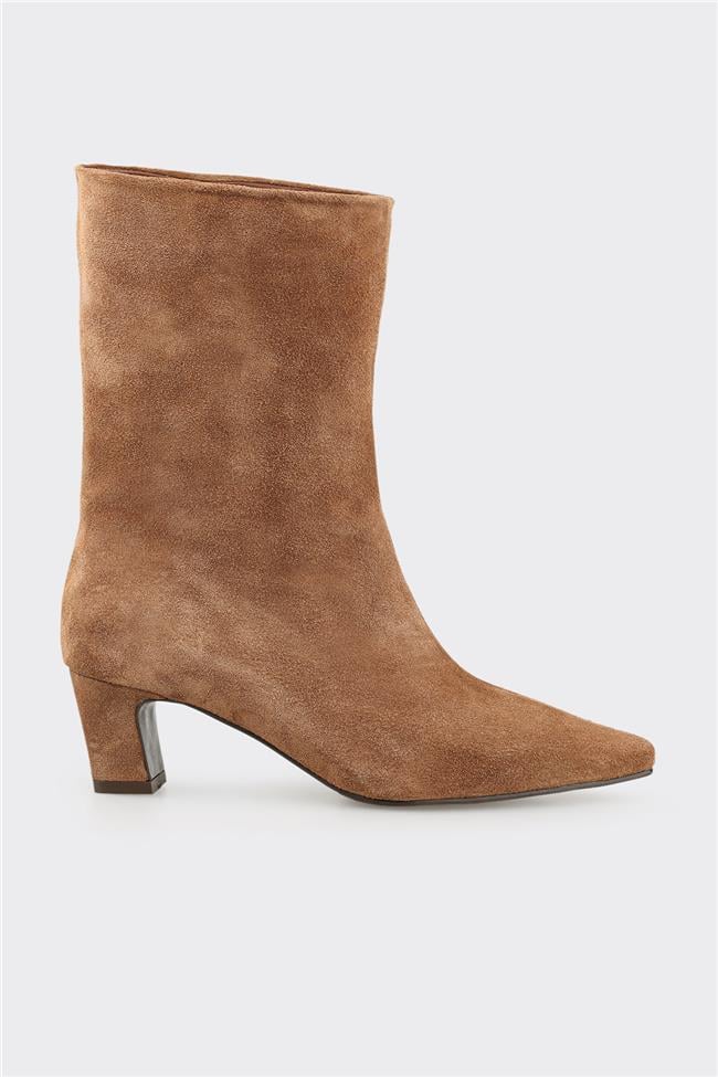 Taba Deri Kadın Klasik Bot