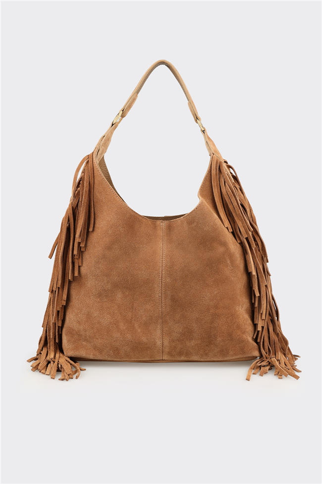 Taba Deri Kadın Omuz Çantası