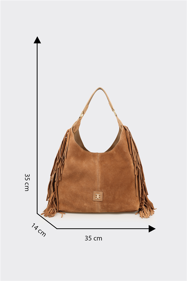 Taba Deri Kadın Omuz Çantası