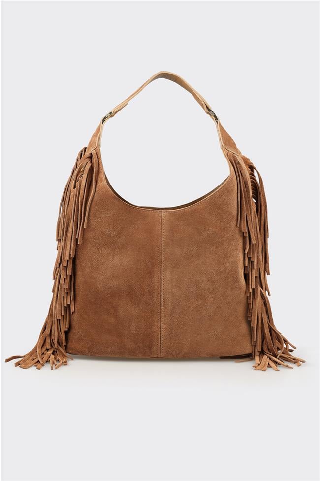 Taba Deri Kadın Omuz Çantası