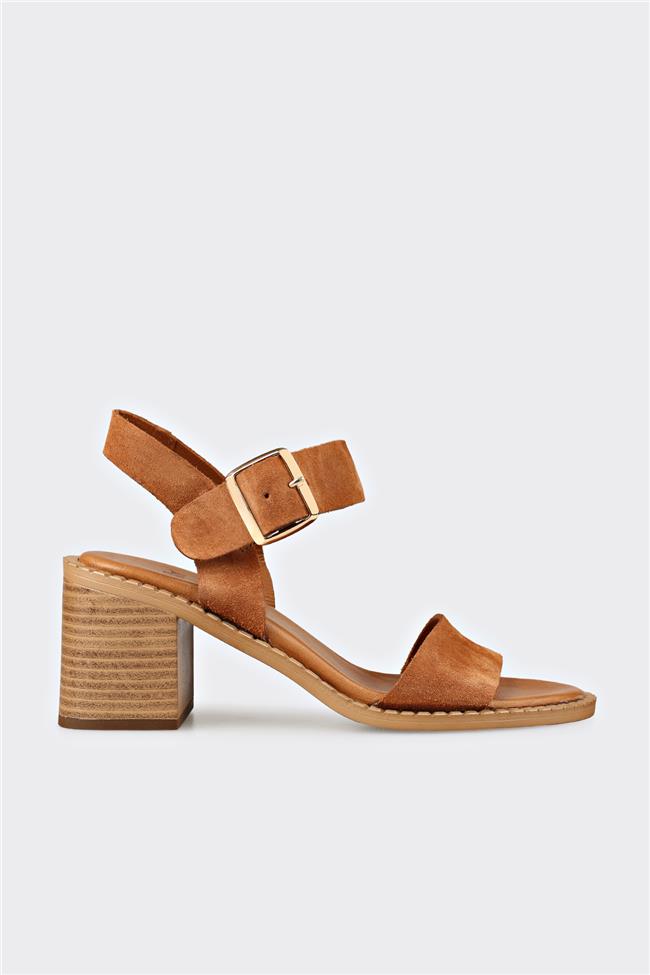 Taba Deri Kadın Sandalet
