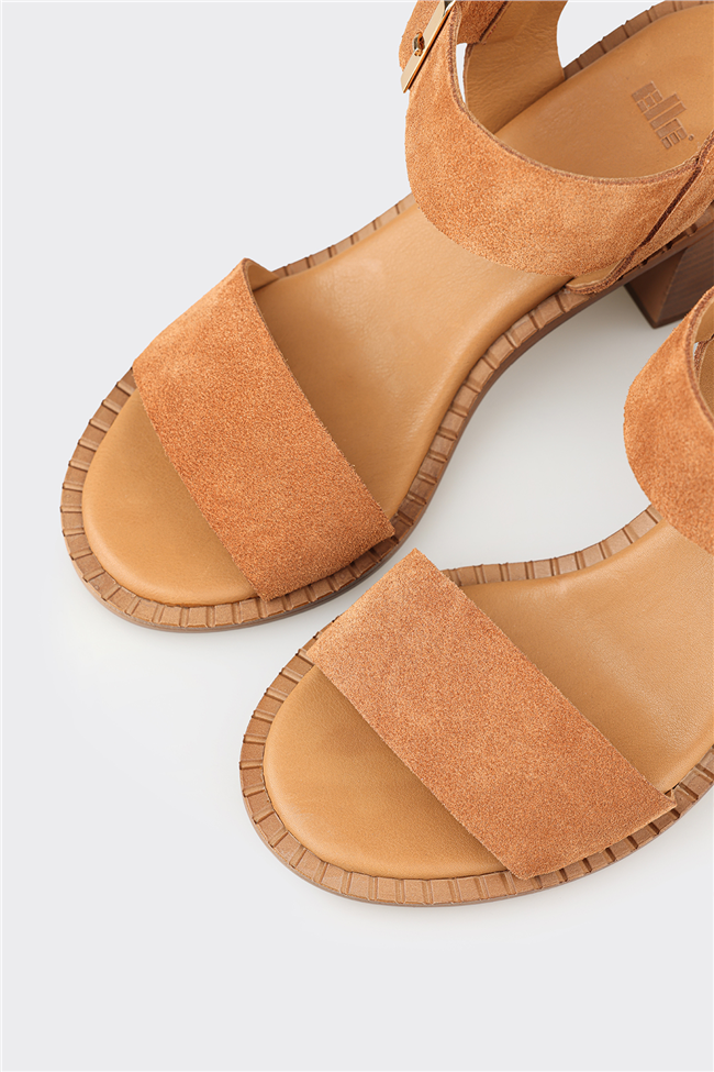 Taba Deri Kadın Sandalet