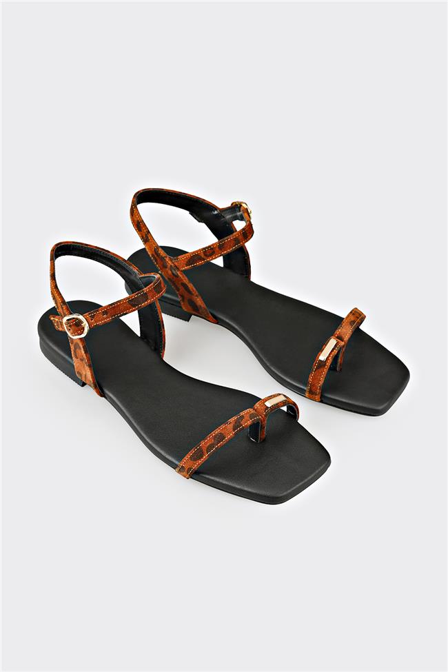 Taba Deri Kadın Sandalet