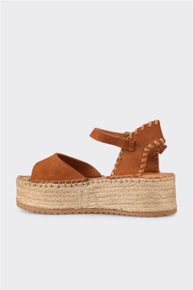 Taba Deri Kadın Sandalet