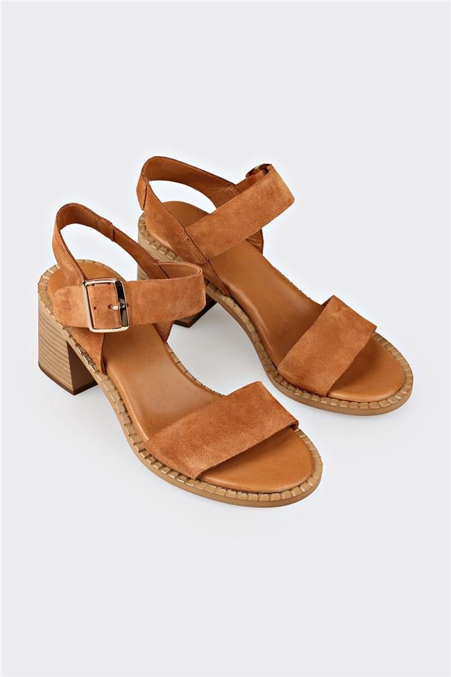 Taba Deri Kadın Sandalet