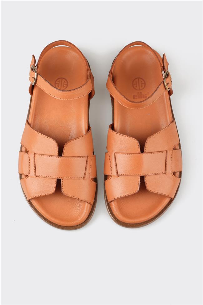 Taba Deri Kadın Sandalet