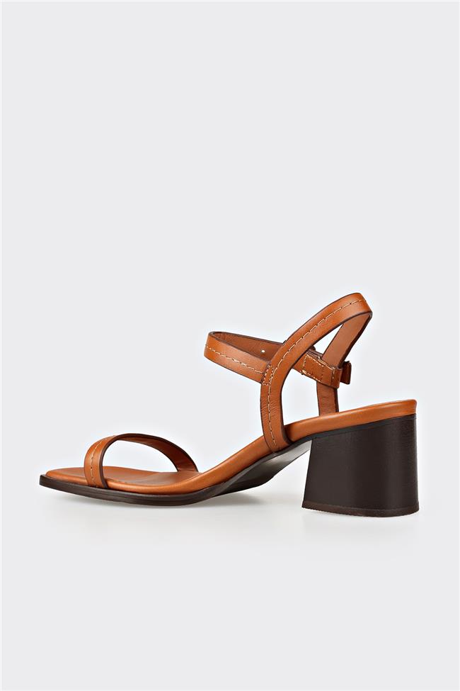 Taba Deri Kadın Sandalet