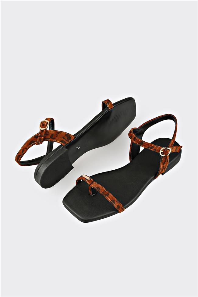 Taba Deri Kadın Sandalet