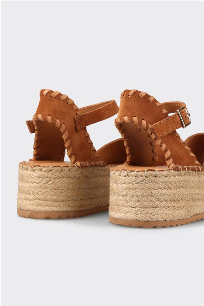 Taba Deri Kadın Sandalet