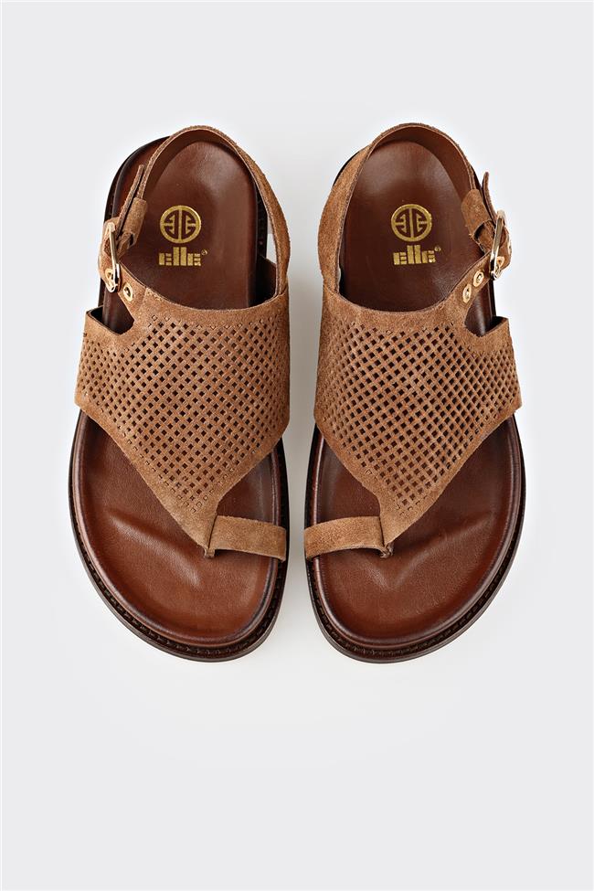 Taba Deri Kadın Sandalet