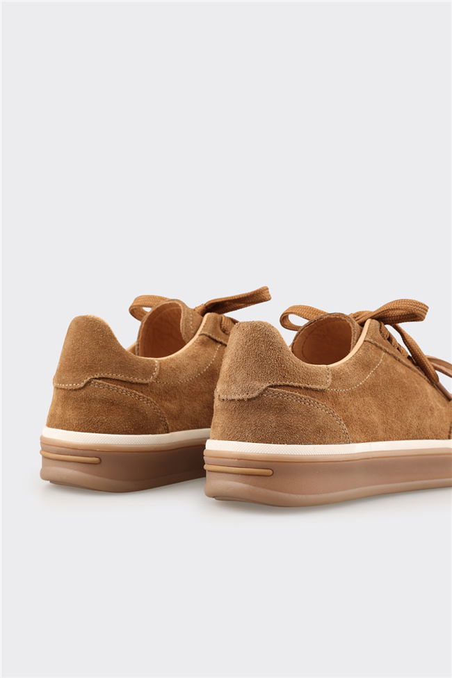 Taba Deri Kadın Spor Ayakkabı