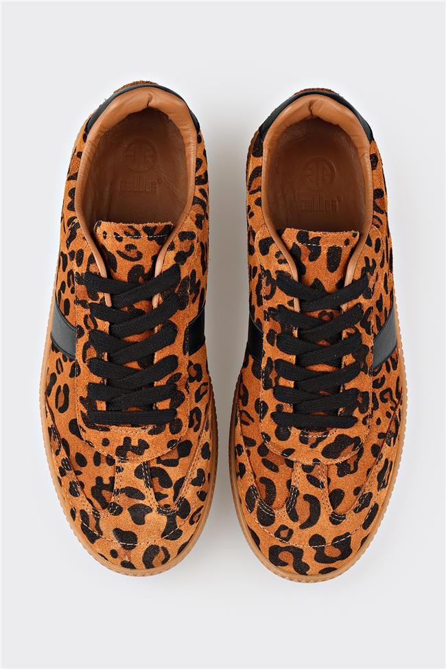 Taba Deri Kadın Spor Ayakkabı