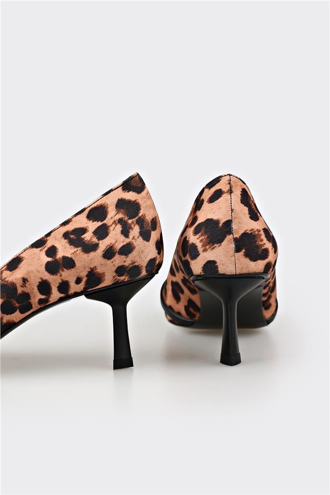 Taba Kadın Orta Topuk Ayakkabı