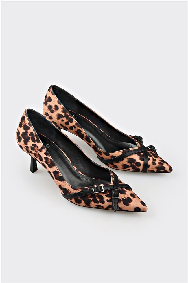 Taba Kadın Orta Topuk Ayakkabı