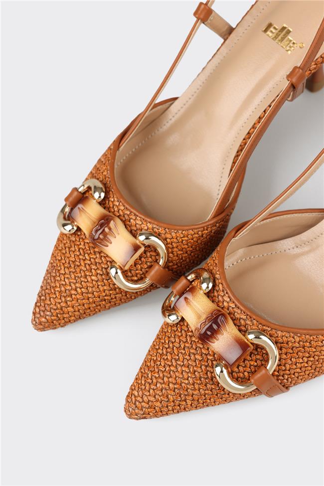 Taba Kadın Topuklu Ayakkabı