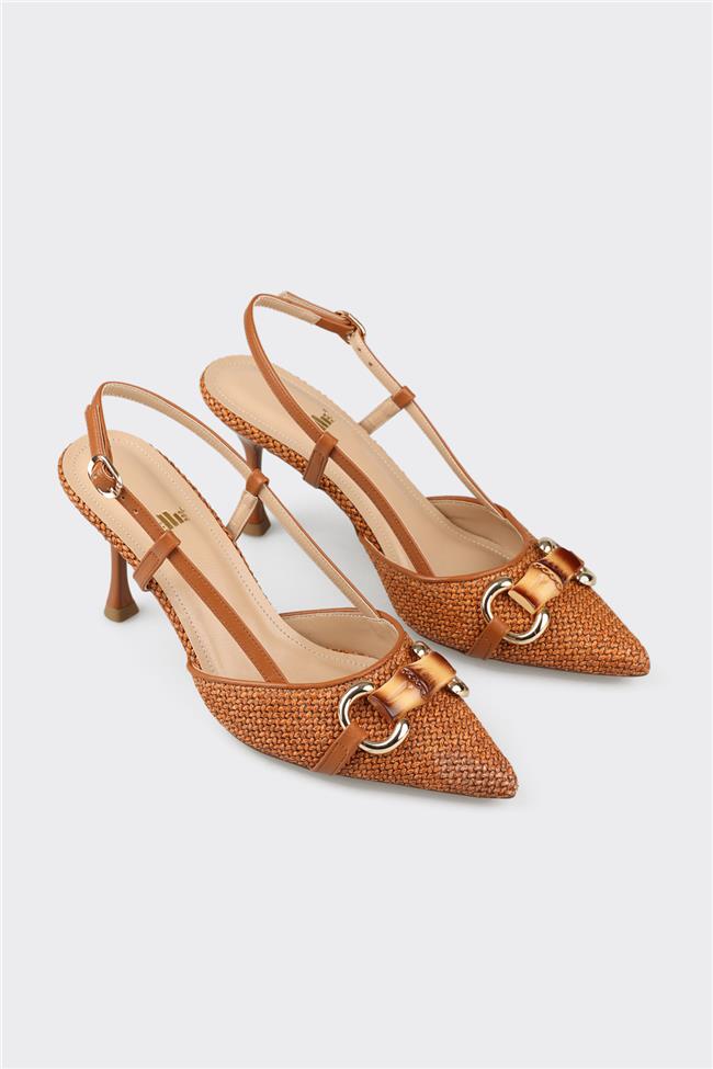 Taba Kadın Topuklu Ayakkabı