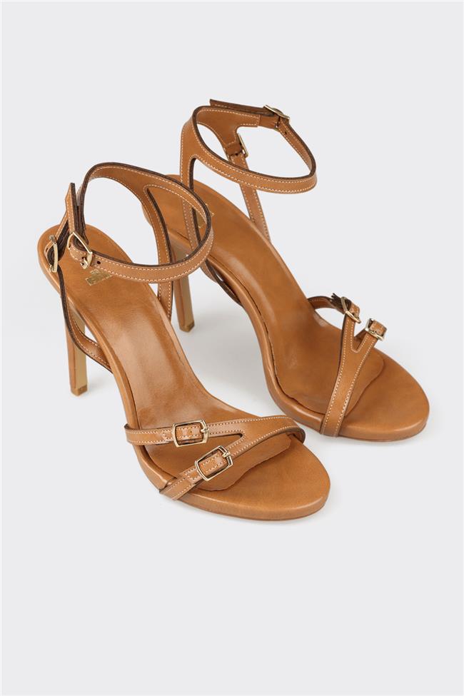 Taba Kadın Topuklu Sandalet