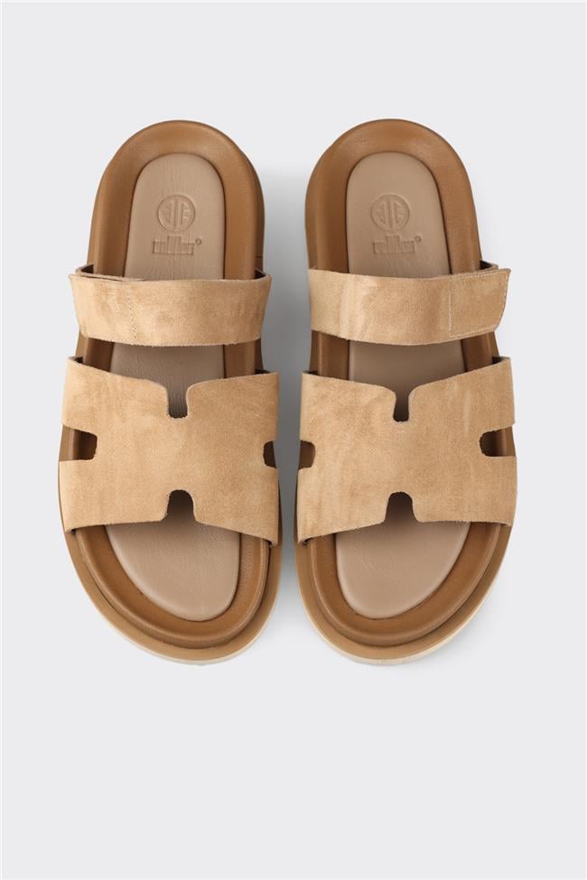 Vizon Deri Erkek Günlük Terlik