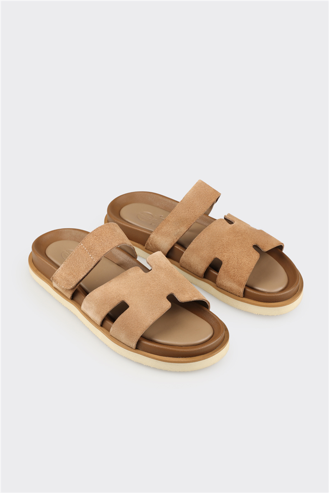 Vizon Deri Erkek Günlük Terlik