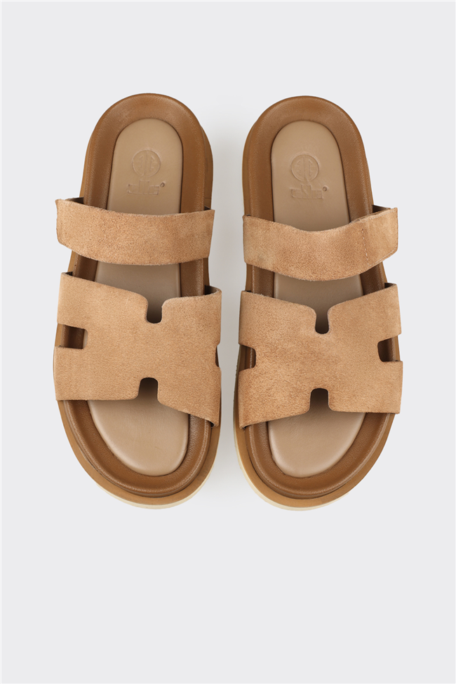 Vizon Deri Erkek Günlük Terlik