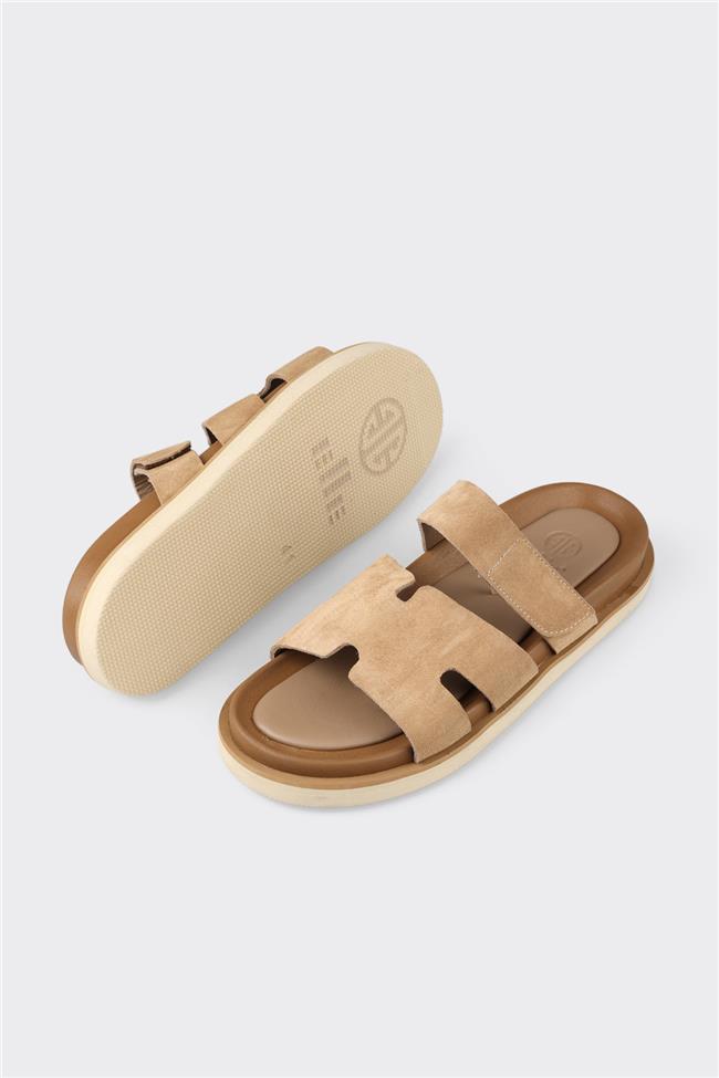 Vizon Deri Erkek Günlük Terlik