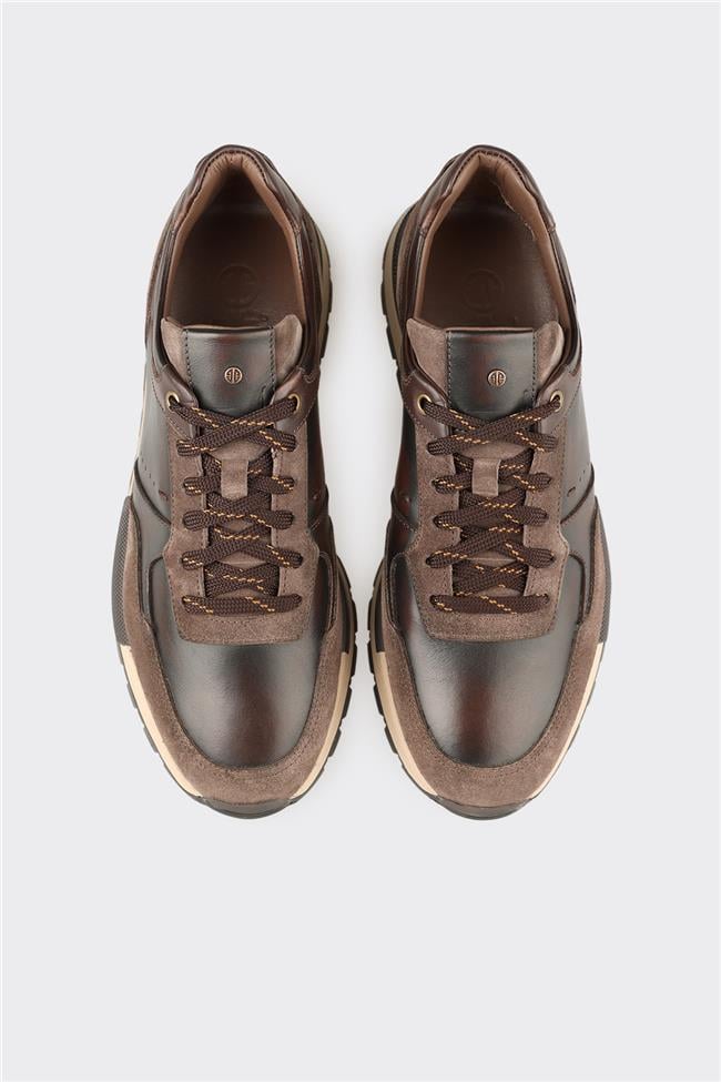 Vizon Deri Erkek Spor Ayakkabı