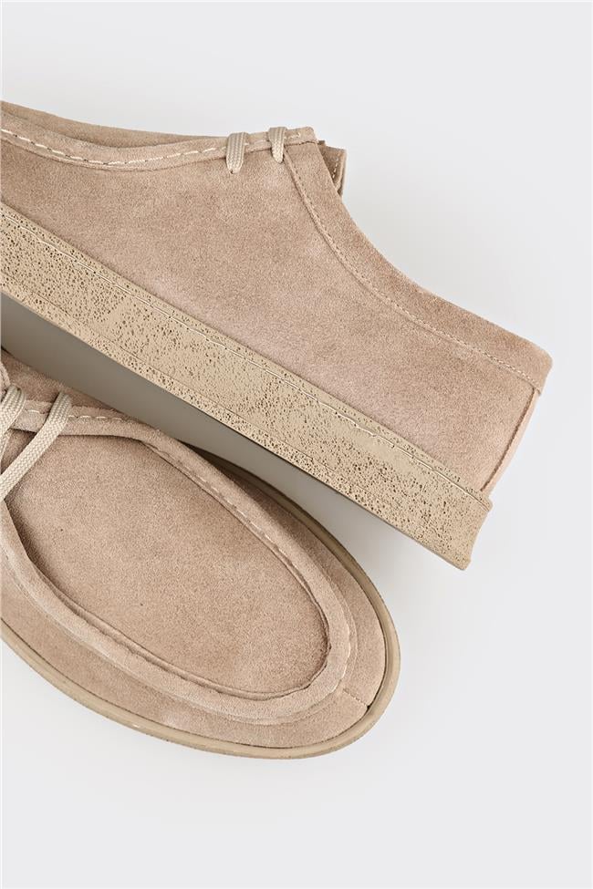 Vizon Deri Erkek Spor Ayakkabı