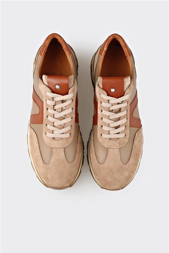 Vizon Deri Erkek Spor Ayakkabı