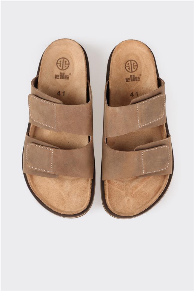 Vizon Deri Erkek Terlik