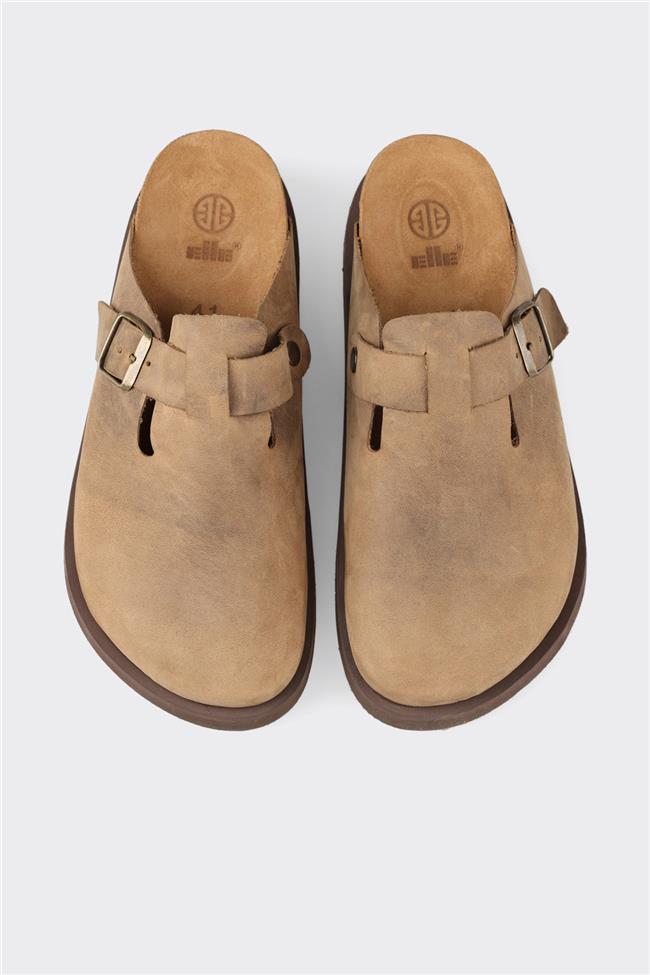 Vizon Deri Erkek Terlik