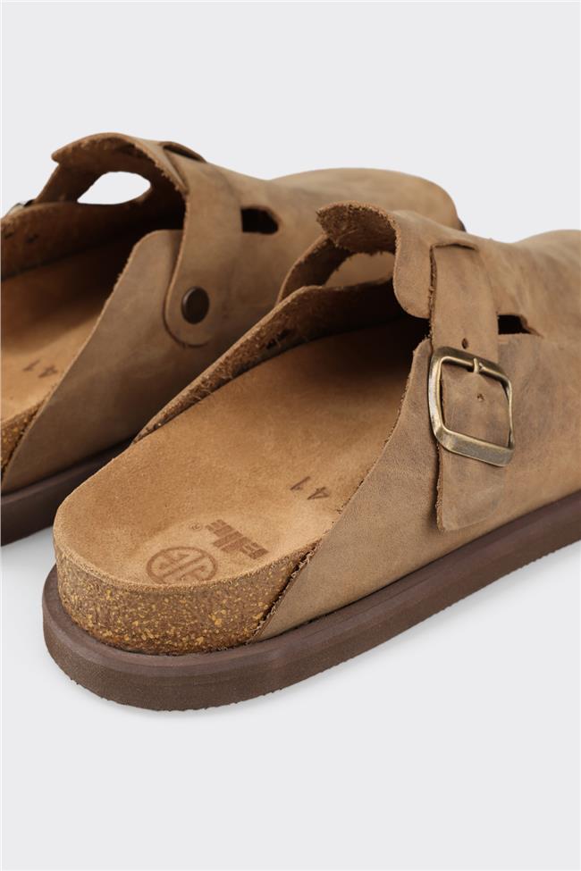 Vizon Deri Erkek Terlik