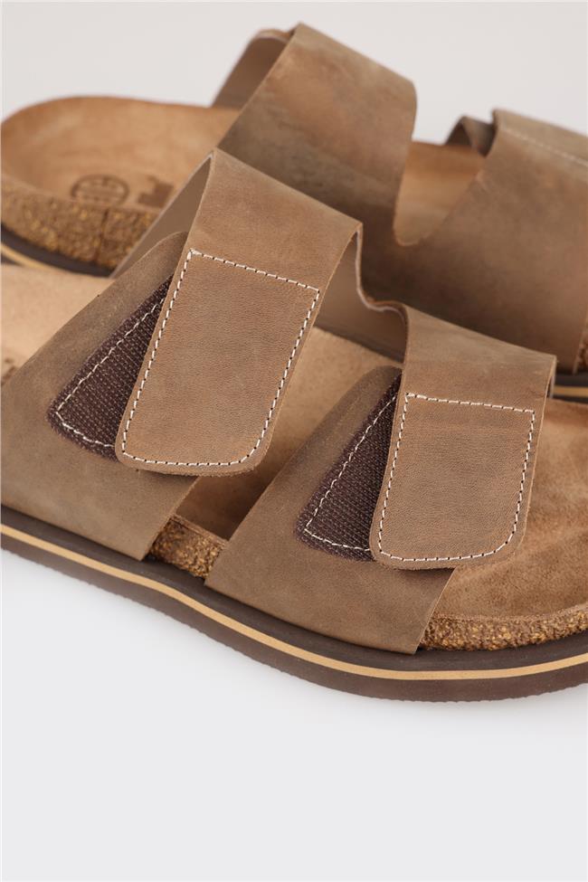 Vizon Deri Erkek Terlik