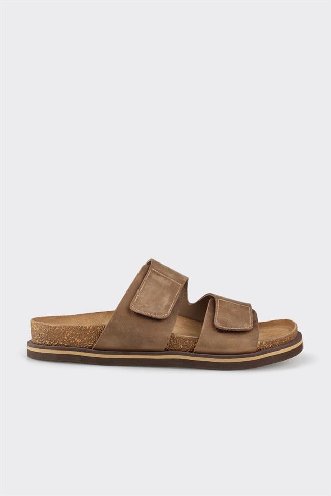 Vizon Deri Erkek Terlik