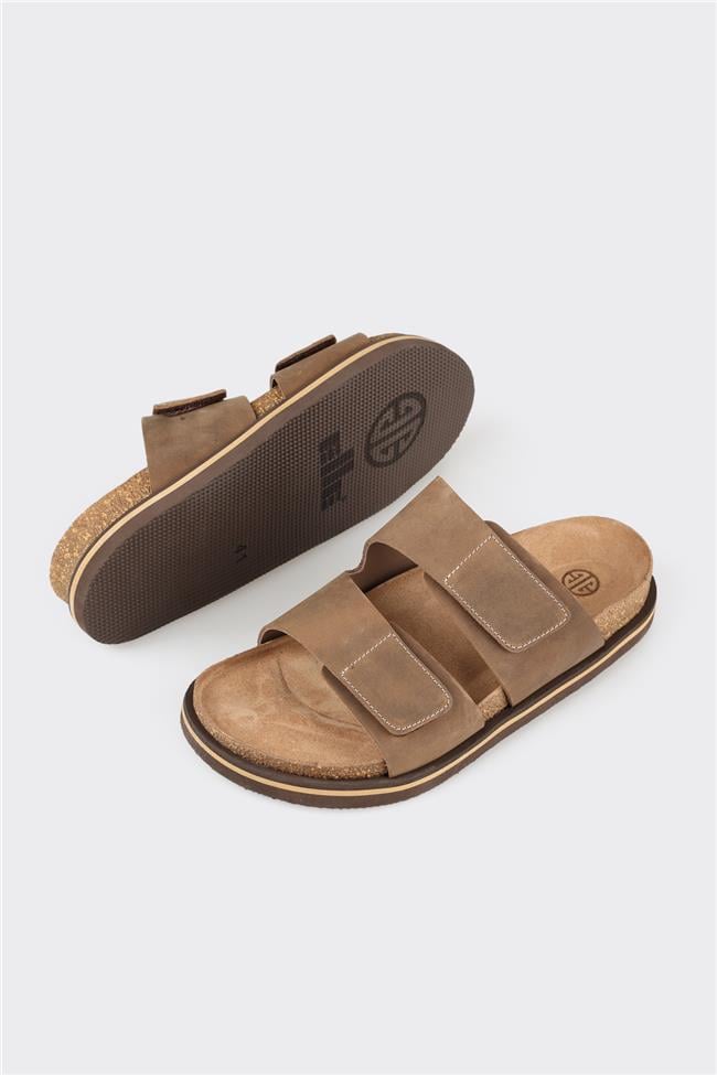 Vizon Deri Erkek Terlik