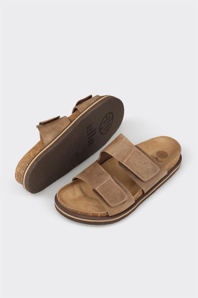 Vizon Deri Erkek Terlik