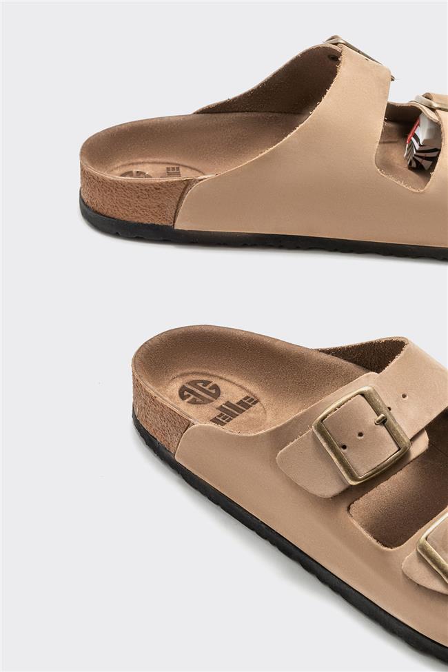 Vizon Deri Erkek Terlik