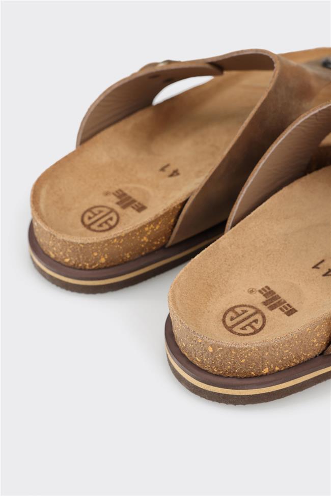 Vizon Deri Erkek Terlik