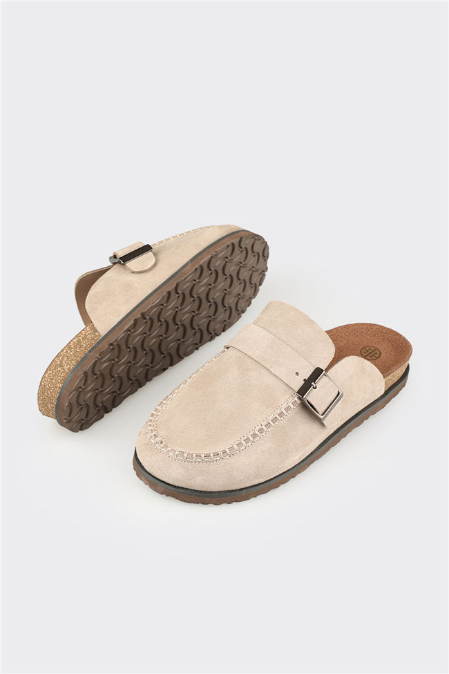 Vizon Deri Erkek Terlik