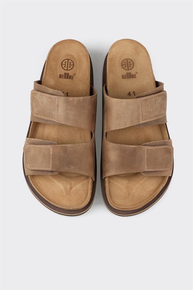 Vizon Deri Erkek Terlik