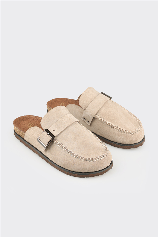 Vizon Deri Erkek Terlik